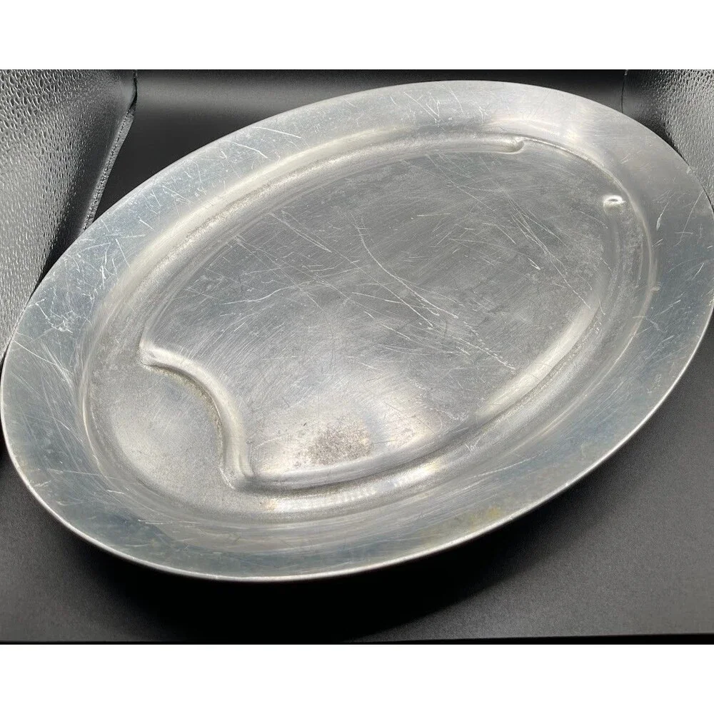 Beverly Metal Products Co. Heavy Aluminum Tray Made in Italy 17